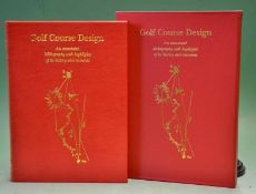 Cornish, Geoffrey S and Hurdzan, Michael signed â€“ "Golf Course Design â€“ An annotated