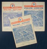 3 x 1947-51 England v Scotland Signed Rugby Programmes â€“ all played at Twickenham consisting of