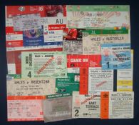 Selection of Various 1970s Onward Wales International Rugby Match Tickets â€“ to include v Argentina