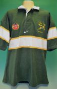 Official South Africa International Rugby Shirt â€“ short sleeve issued to Balie Swartz c/w name
