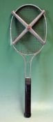 The Birmingham Aluminium Casting (1905) Co "The Birmal" All Cast alloy tennis racket with original