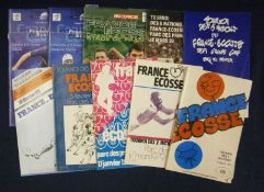 Selection of 1977 Onward France v Scotland Rugby Programmes â€“ consisting of 05/03/77, 17/03/79,