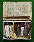 Interesting "The Plus Four" Pat Appl`d for Wrist watch golf scorer in makers original box â€“