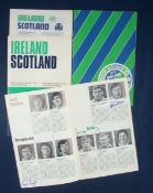 4 x 1970s Ireland v Scotland Signed Rugby Programmes â€“ all played at Lansdowne Road consisting