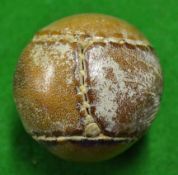 Finely made replica feathery golf ball â€“ good colour and shape â€“ a good example of an early