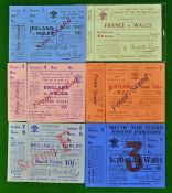 Collection of Wales Rugby Ticket from 1928 Onwards - to incl v Ireland 28, v France 29, v England 30