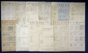 Selection of Cricket Scorecards 1928 Onwardsâ€“ consisting of 1928 to 1964 including County