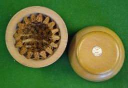 Scarce Kleenball Patent tennis ball hand cleaner â€“ comprising wooden machine turned two piece hand
