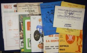 Variety of 1960 Onwards Signed Rugby Match and Tour Programmes â€“ consisting of British Lions