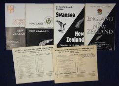 Selection of 1960s New Zealand Away Rugby Match Programmes â€“ to consist of v Oxford United RFC