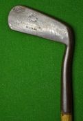 Rare G Nicoll early protected patent swan neck smf putter c.1895 - the patent number clearly stamped
