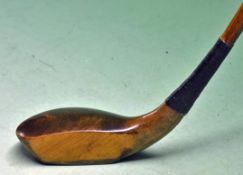 Fine and late A. Forgan St Andrews Oaktree stamped late scare neck beech wood putter c. 1895 â€“