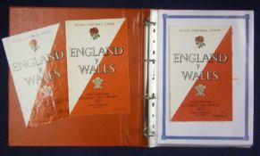 Selection of 1970s Wales Signed Rugby Programmes â€“ including v England all played at Twickenham,