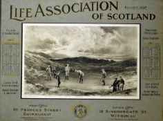 Brown, Michael James (1853-1947) 1900 Life Association of Scotland Golfing Calendar titled "