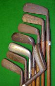 8x Assorted putters to incl a drop co flange blade, a Gibson star model round back, an FH Ayres C