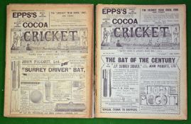 Collection of 1907/08 Cricket Magazines - titled Cricket: A Weekly Record Of The Game to incl 5x