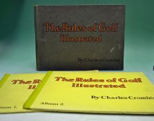 Crombie, Charles - The Rules of Golf Illustrated" 1st ed 1905 in original illustrated boards â€“