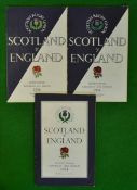 1950s Scotland v France Rugby Programmes - played at Murrayfield to include 20/03/54, 17/03/56, 15/