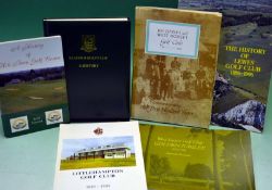 Golf Club Histories (6) â€“ 2x hardbacks to incl Bridport and West Dorset â€“ ltd ed 468/1000 c/w