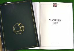 Masters Annual 1997 - won for the first time by Tiger Woods â€“ 1st ed original green and leather