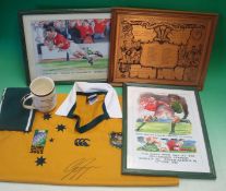 Nice Collection of Wales Rugby Ephemera â€“ consisting of 2003 World Rugby Cup signed Australia