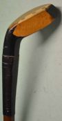 Fine unnamed Sunday golf walking stick in the shape of a transitional wood. With horn sole plate