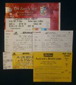 Selection of 1993 and 2005 British Lions Rugby Match Tickets â€“ including 2 x v All Blacks, 2 x v