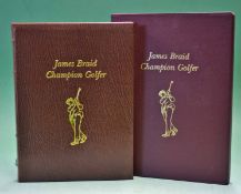 MacAlindin, Bob signed â€“ "James Braid Champion Golfer" publ`d 2003 by Grant Books â€“ The