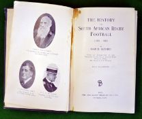 1933 Signed South Africa Rugby Book â€“ titled The History of South African Rugby Football by Ivor D