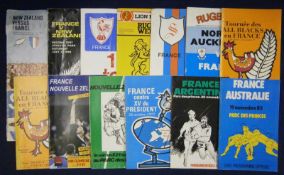 Mixed Selection of 1970/80s France Rugby Programmes â€“ consists of v NZ 2nd test 27/07/68, 1st test