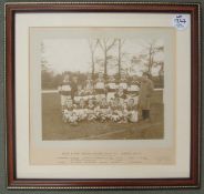 1911 Hull and East Riding Rugby Union FC Photograph â€“ season 1910-11, team photograph, black and