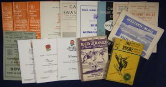 Mixed Selection of 1940s Onward of Rugby Match Programmes â€“ consisting of Cardiff v Swansea on
