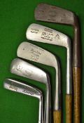 5x Assorted putters to include a Gibson wry neck, a Halley`s London, a Craigie Montrose bent neck, a