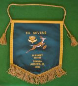 2002 Official South Africa v Australia Sevens Tournament Pennant â€“IRB World series played in