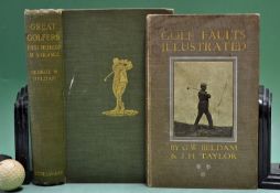 Beldam, George W (2) - "Great Golfers, their Methods at a Glance" 1st edition 1904 in original green