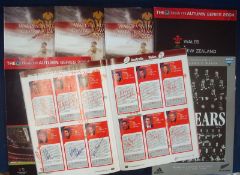 Selection of Wales International Signed Rugby Programmes â€“ consisting of v Australia at Telstra