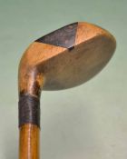 Sunday golf walking stick fitted with socket neck driver handle and stamped Robson to the head.