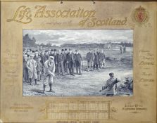 Brown, Michael James (1853-1947) 1900 Life Association of Scotland Golfing Calendar titled - "GOLF