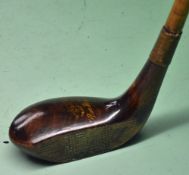 Gibson Kinghorn Pat Cara Mia brown stained persimmon socket head putter â€“ central brass sole plate