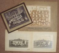 4 x 1900s onward Various Rugby Team Photographs â€“ including Machen Football Team by I. T.