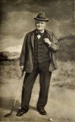 Crawford, R C (b.1880-1916) â€“ Golf PORTRAIT OF CHARLIE HUNTER â€“ original photogravure by Annan &