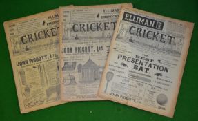 Collection of 1904 Cricket Magazines - titled Cricket: A Weekly Record Of The Game to incl 17x