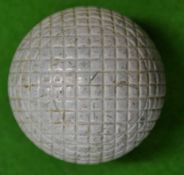 Rare light blue Maponite stamped moulded mesh pattern golf ball â€“appears unused hence (VG)