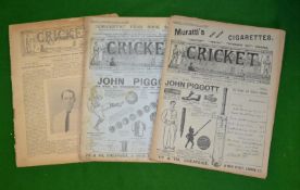 The following lots 39-45 form a run of one of the first cricket magazines "Cricket: A Weekly