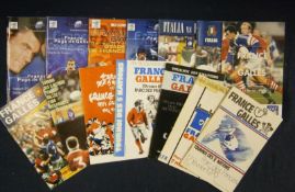 11 x 1979 Onwards France v Wales Rugby Programmes â€“ including 17/02/79, 07/03/81, 19/03/83, 30/