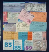 Large Collection of 1960s Onward Scotland v Wales Rugby Match Tickets â€“ including (H) and (A),