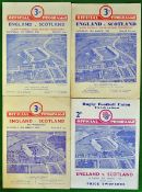 England v Scotland Rugby Programmes - all played at Union Ground Twickenham 21st March 1936, 15th