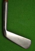 An Anderson Anstruther smf early cleek with a slender tapered shaft, fitted with a full length