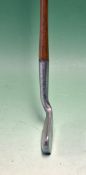 Rare and unusual `forward faced ace` bent neck concentric back putter stamped D Anderson & Son, St