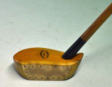 Extremely rare Anderson Edinburgh Pat centre shafted blonde beech wood driver c. 1892 â€“ the most